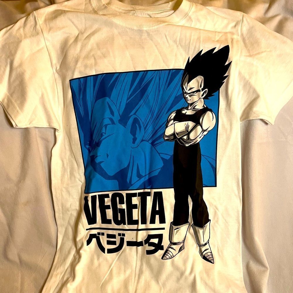 Dragon Ball Z White Vegeta T-shirt